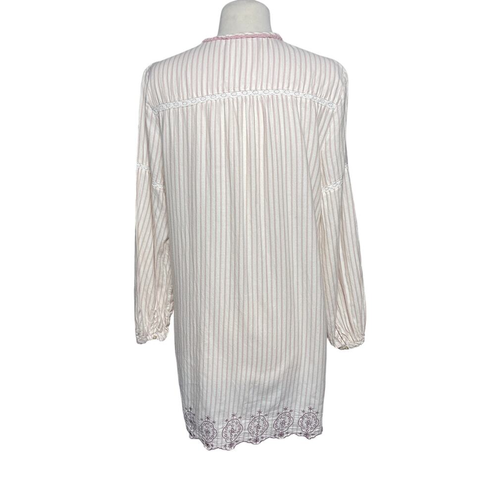 ANTHROPOLOGIE Floreat Women’s Boho Embroidered Tassel Tie Tunic Top - Picture 7 of 7